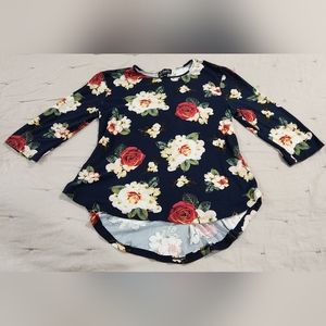 Long sleeve Flower blouse